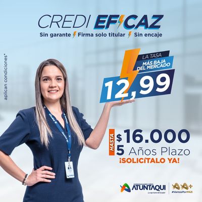 Ofertas de Bancos en Atuntaqui | Promociones  de Cooperativa Atuntaqui | 24/4/2024 - 4/5/2024