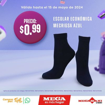 Ofertas de Supermercados en Calderón | Escolar Económica  de Megamaxi | 29/4/2024 - 15/5/2024