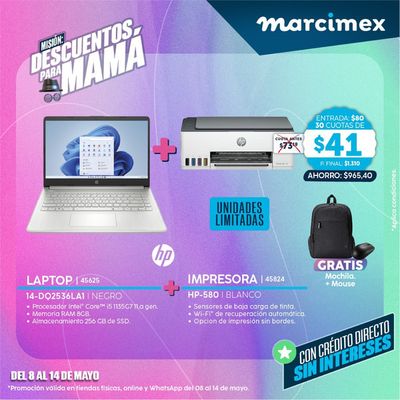 Ofertas de Tecnología y Electrónica en Yaguachi | Ofertas  de Marcimex | 8/5/2024 - 14/5/2024