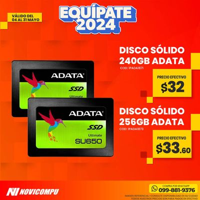 Ofertas de Tecnología y Electrónica en Guayaquil | EQUIPATE 2024 ! de Novicompu | 14/5/2024 - 31/5/2024