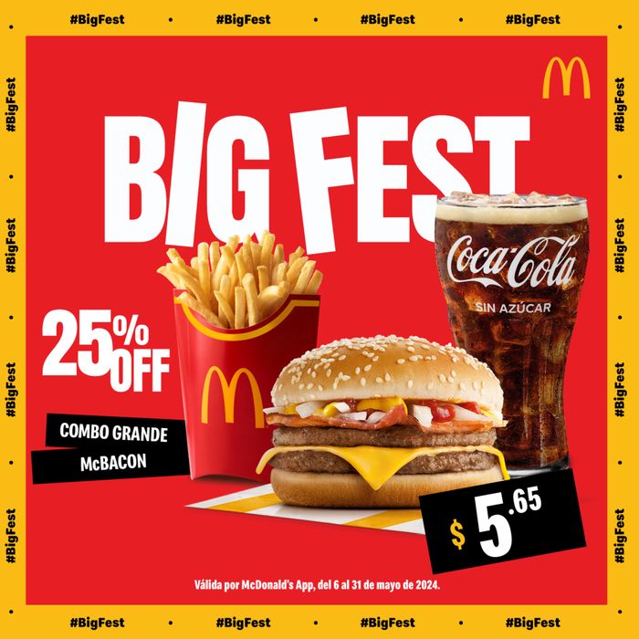 Catálogo McDonald's | Big Fest  | 14/5/2024 - 31/5/2024