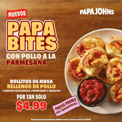 Ofertas de Restaurantes en Manta | Papa Bites  de Papa John's | 14/5/2024 - 13/6/2024