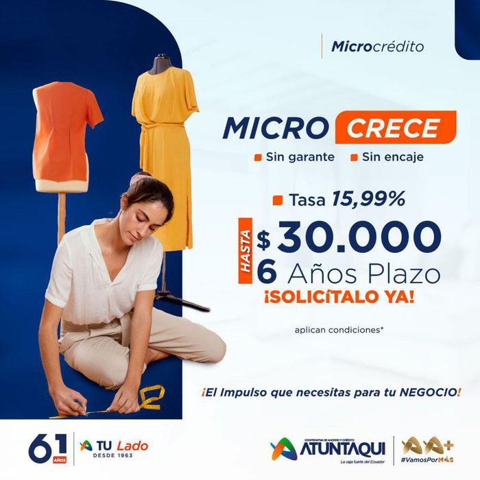 Catálogo Cooperativa Atuntaqui | Micro Crédito  | 17/5/2024 - 8/6/2024