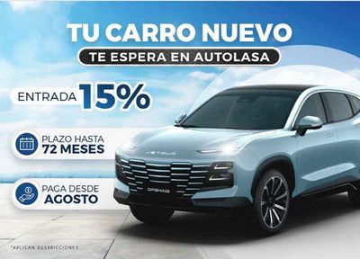 Ofertas de Carros, Motos y Repuestos en Duran | Tu Carro Nuevo  de Autolasa | 4/6/2024 - 31/7/2024