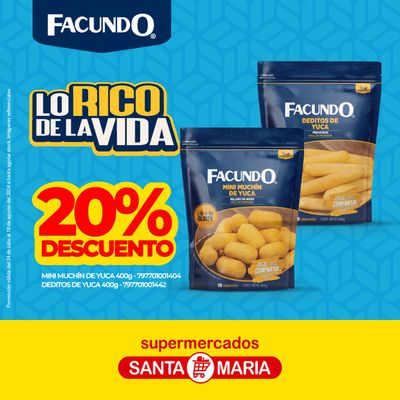 Ofertas de Supermercados en Sangolquí | Lo Rico de la vida de Santa Maria | 24/7/2024 - 18/8/2024