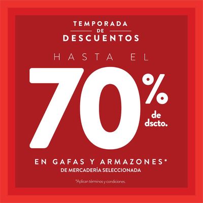 Ofertas de Salud y Farmacias en Manta | Temporada de descuentos  de Óptica Los Andes | 9/7/2024 - 31/7/2024