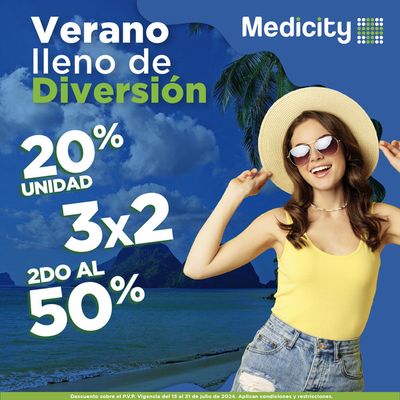 Ofertas de Salud y Farmacias en Guayaquil | Verano lleno de diversión de Farmacias Medicity | 18/7/2024 - 31/7/2024