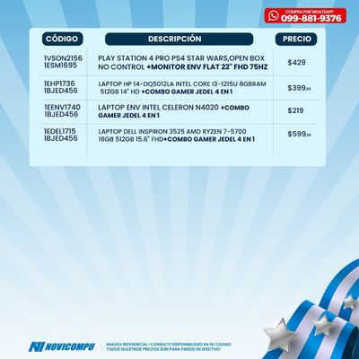 Catálogo Novicompu en Guayaquil | Ponte 11! con las ofertas | 23/7/2024 - 31/7/2024