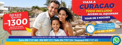 Ofertas de Viajes y Ocio en Guayaquil | Viaja a Curacao  de Sol Caribe | 23/7/2024 - 30/12/2024