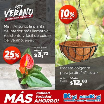 Ofertas de Ferreterías en Portoviejo | Transforma tu jardín en un paraíso de Kywi | 26/7/2024 - 31/7/2024