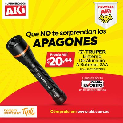 Ofertas de Supermercados en Machachi | Que no te sorprendan los apagones  de Akí | 19/9/2024 - 22/9/2024