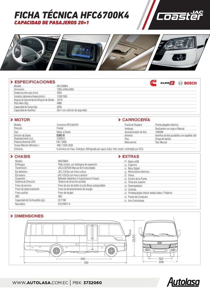 Catálogo Autolasa en Guayaquil | Autolosa F.T. Jac Coaster | 21/9/2023 - 31/12/2023