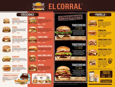 Catálogo El Corral | Menu El Corral 2023 | 28/9/2023 - 31/12/2023