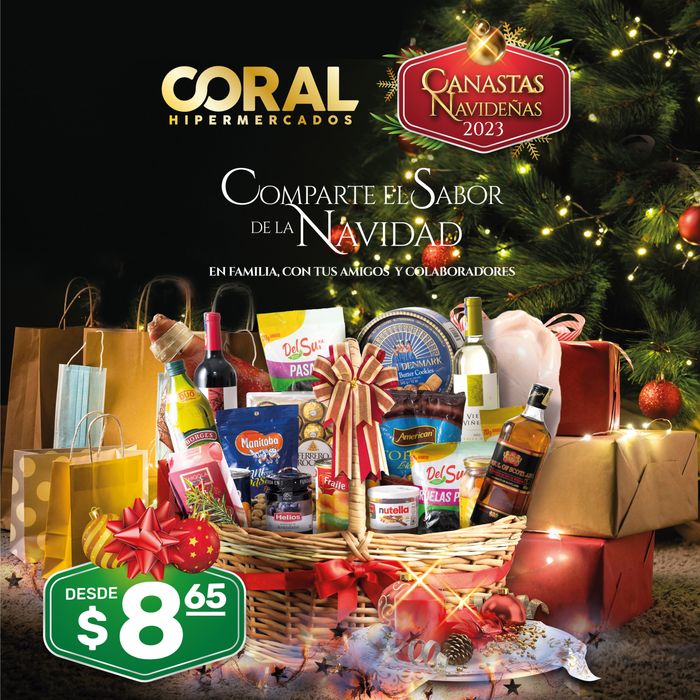 Catálogo Coral Hipermercados en Guayaquil | Canastas Navidenas 2023  | 4/10/2023 - 31/12/2023