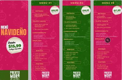 Ofertas de Restaurantes en Duran | Menú navideño  de Puerto Moro | 27/11/2023 - 25/12/2023