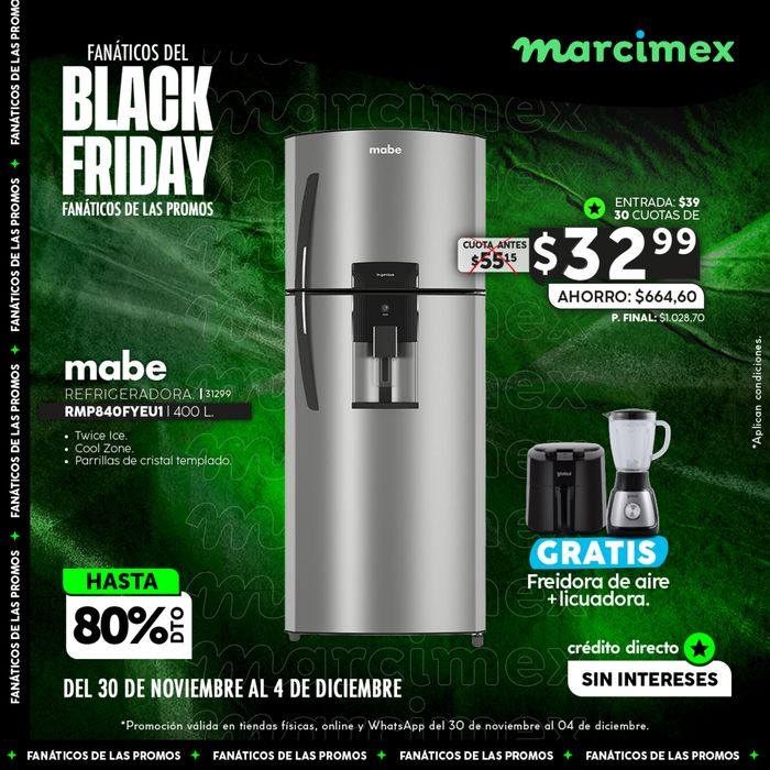 Catálogo Marcimex en Machala | Black Friday  | 1/12/2023 - 4/12/2023