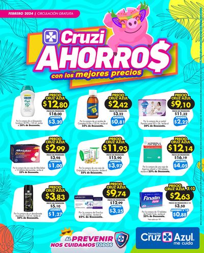 Ofertas de Salud y Farmacias en Quito | Farmacias Cruz Azul Febrero de Farmacias Cruz Azul | 5/2/2024 - 29/2/2024