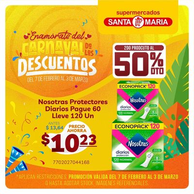 Ofertas de Supermercados en Sangolquí | Carnaval de descuentos Santa Maria de Santa Maria | 12/2/2024 - 3/3/2024