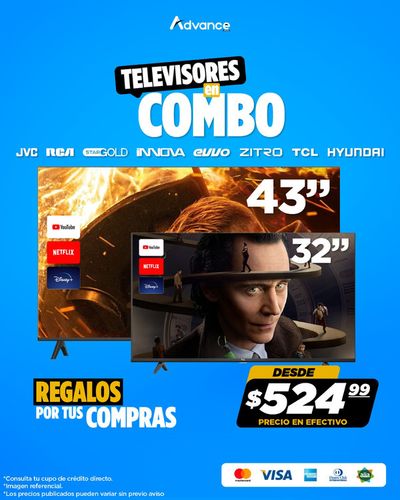 Catálogo Advance en Riobamba | Televisores en Combo | 19/2/2024 - 26/2/2024