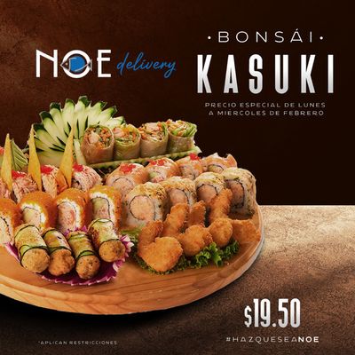 Ofertas de Restaurantes | Ofertas  de Noe Sushi Bar | 27/2/2024 - 3/3/2024