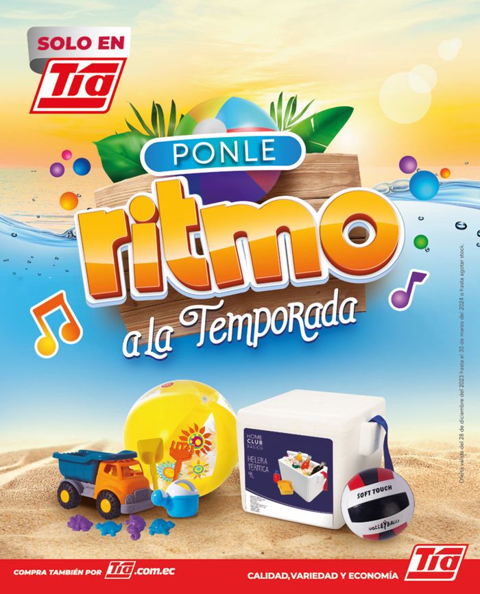 Catálogo Tia en Machala | PONLE RITMO A LA TEMPORADA | 29/12/2023 - 30/3/2024