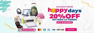 Ofertas de Almacenes en Velasco Ibarra | Happy Days 20% Off  de Polipapel | 27/3/2024 - 28/3/2024