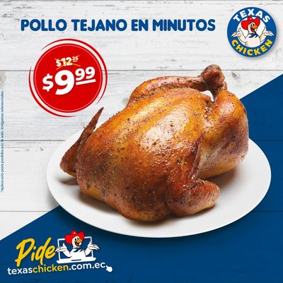 Ofertas de Restaurantes en Guayaquil | Pollo tejano en minutos  de Texas Chicken | 27/3/2024 - 31/3/2024