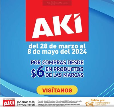 Catálogo Akí en Esmeraldas | Ofertas! | 29/3/2024 - 8/5/2024