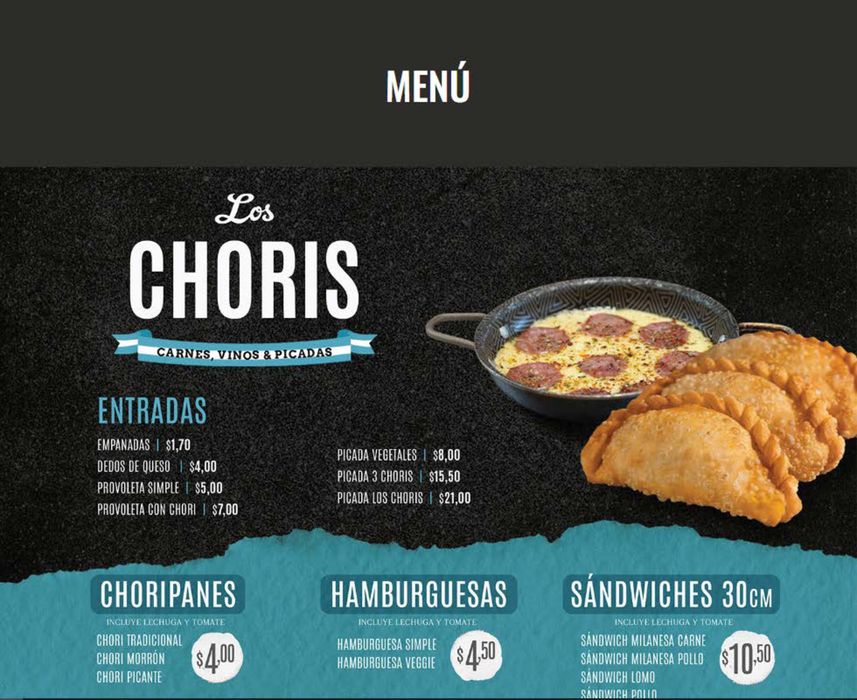 Catálogo Los Choris | Los Choris Menú | 4/4/2024 - 25/4/2024