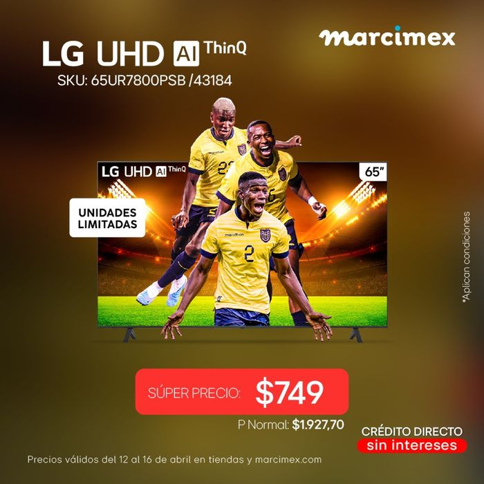 Catálogo Marcimex en Santo Domingo | Vive la Copa con LG | 15/4/2024 - 16/4/2024