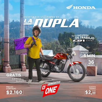 Ofertas de Carros, Motos y Repuestos en Pedro Carbo | Ofertas  de Honda Motos | 17/4/2024 - 30/4/2024