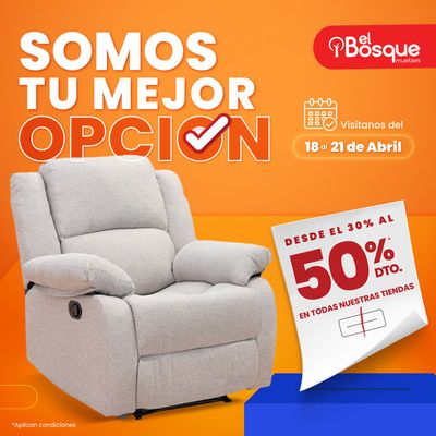 Ofertas de Hogar y Muebles en Guayaquil | Somos tu mejor opcion  de Muebles el Bosque | 19/4/2024 - 21/4/2024