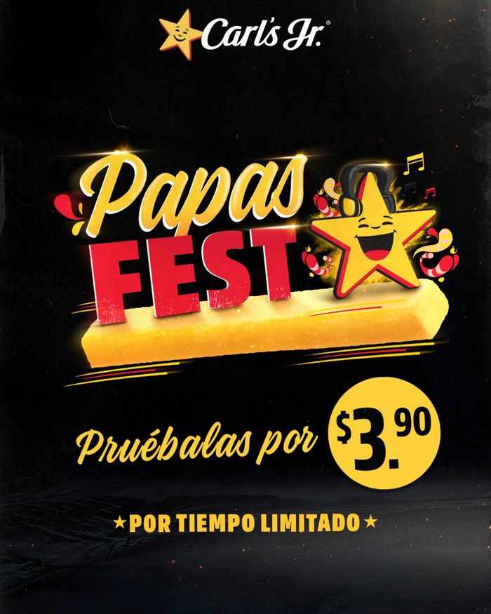 Catálogo Carl's Jr. en Guayaquil | Papa Fest  | 22/4/2024 - 30/4/2024
