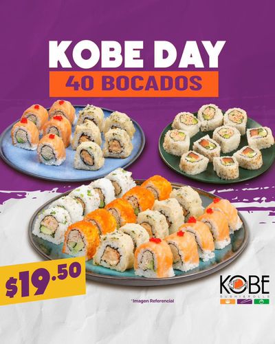 Ofertas de Restaurantes en Guayaquil | Kobe Day de Kobe Sushi Express | 27/4/2024 - 27/4/2024
