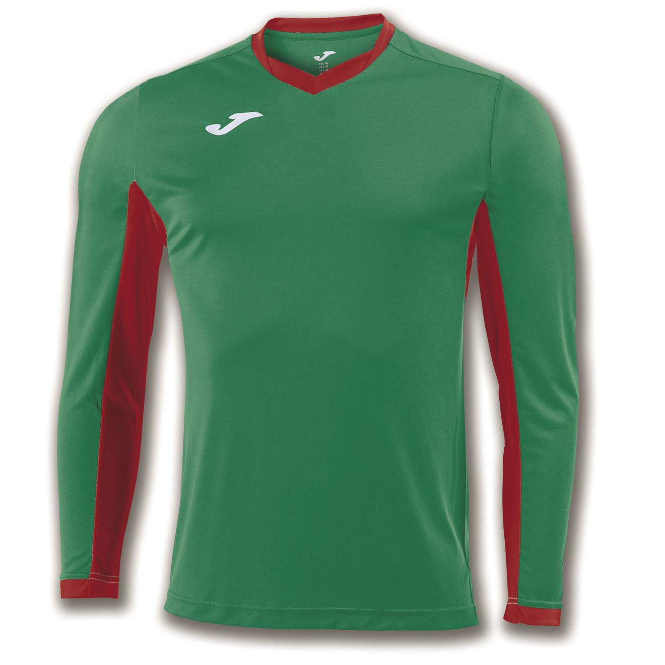 Oferta de Camiseta manga larga hombre Championship IV verde rojo por $7,75 en Joma