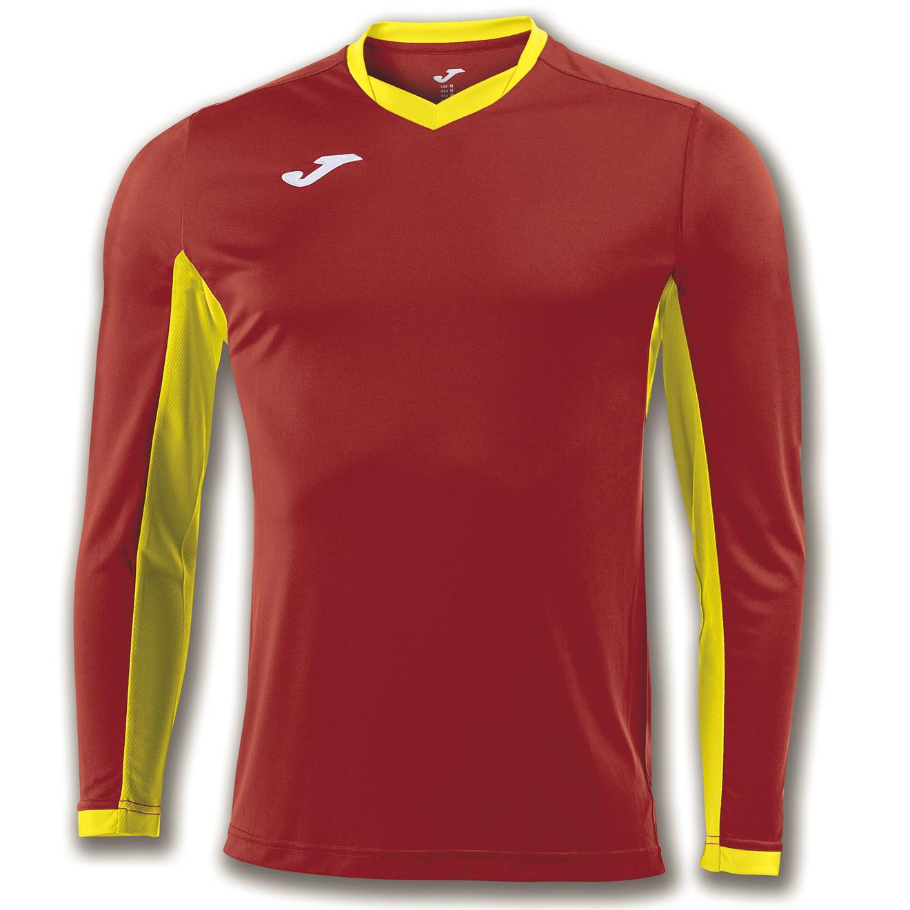 Oferta de Camiseta manga larga hombre Championship IV rojo amarillo por $7,75 en Joma