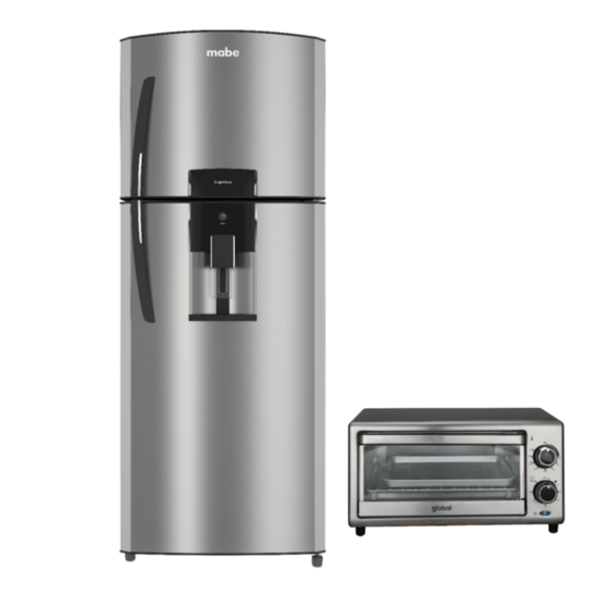 Oferta de Mabe - Refrigerador Automático RMP736FYEU1 Inox | 360 Litros por $494,75 en Marcimex
