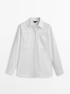 Oferta de Camisa lyocell bolsillos por $35,5 en Massimo Dutti