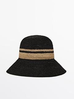 Oferta de Sombrero rafia contraste por $95,5 en Massimo Dutti