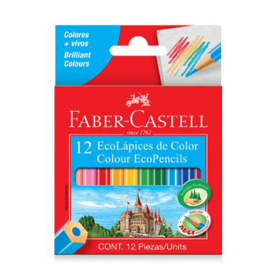 Oferta de Lápices de Colores Faber Castell Hexagonal Pequeños 12 Colores por $2,43 en Pycca