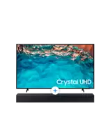 Oferta de Combo de Siempre (65" UHD BU8000+Sound Bar HW-C400) por $839 en Samsung