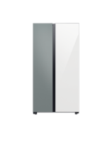Oferta de Refrigeradora Bespoke Side By Side con Fabricador dual de hielo 23 Cu.fc., 640L RS23CB700A7GED por $1479 en Samsung