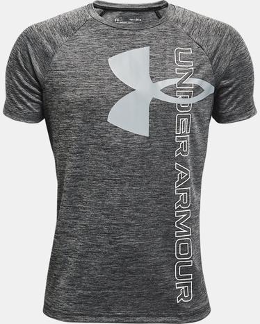 Oferta de Boys' UA Tech™ Split Logo Hybrid Short Sleeve por $20 en Under Armour