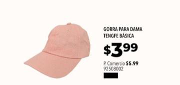 Oferta de Gorra Para Dama Tengfe Básica por $3,99 en Tia
