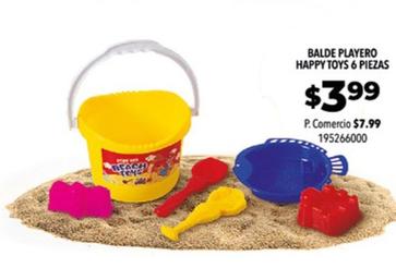 Oferta de Balde Playero Happy Toys 6 Piezas por $3,99 en Tia