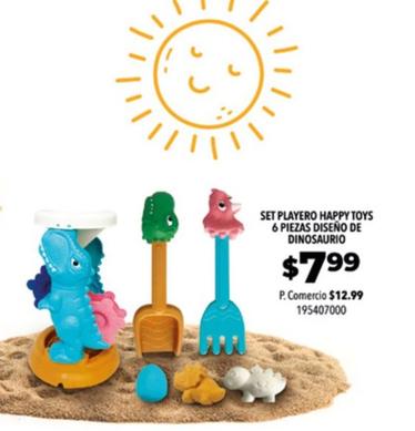 Oferta de Set Playero Happy Toys 6 Piezas Diseño De Dinosaurio por $7,99 en Tia